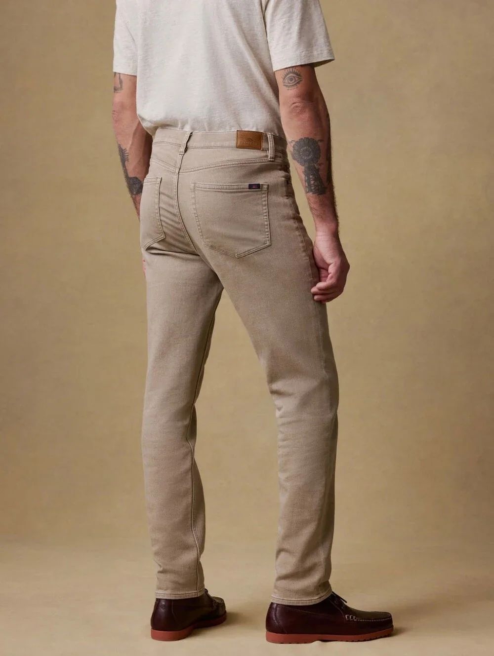 Faherty Mens Stretch Terry 5 Pocket Pants In Desert Tan Size 29 X 30